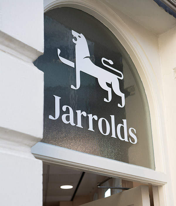 Jarrolds logo signage